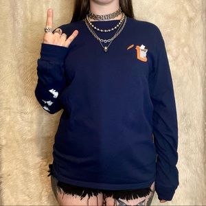 RIPNDIP Nermal Pills Navy Long Sleeve T Shirt MED